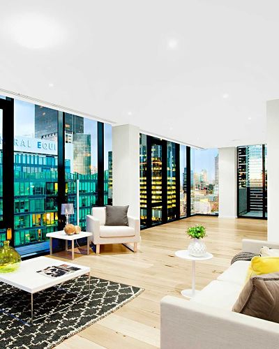 Clean and modern apartment with city views