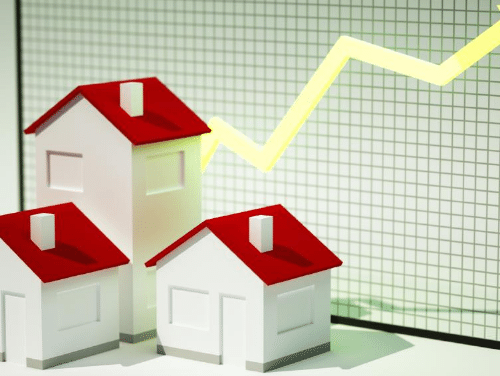 Housing graph showing growth