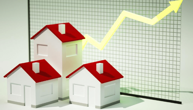 Housing graph showing growth